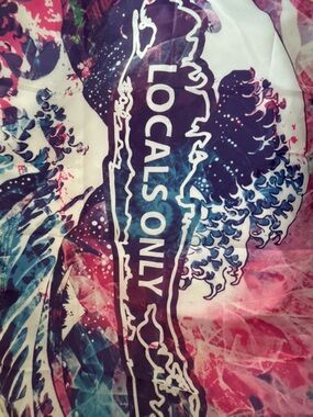 Locals Only Abstract Wave Wall Art - Pink & Blue